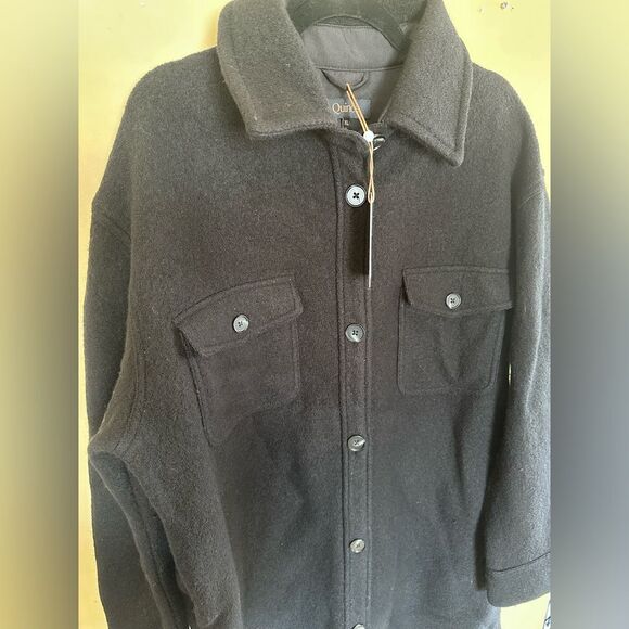 NWTs Quince Merino Wool Long Shirt Jacket Size XL NWTs - Picture 7 of 12